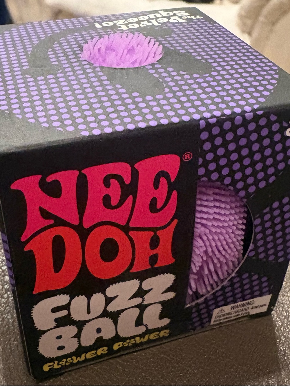 Purple Fuzz Ball Sensory Toy